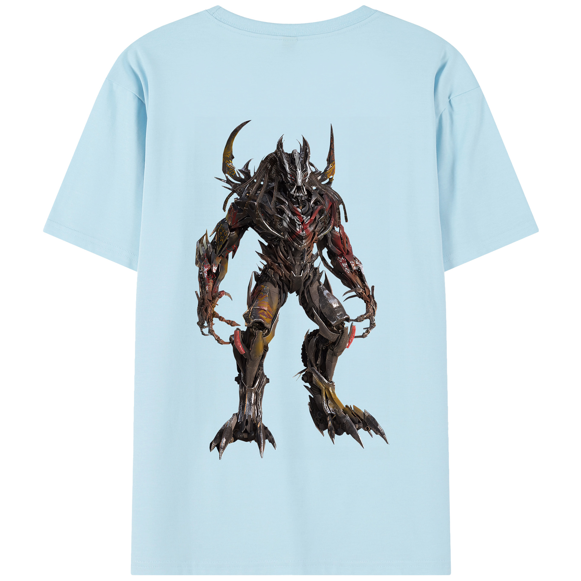 （画像用） Transformers トランスフォーマー 綿100％半袖Tシャツ（背面プリント）